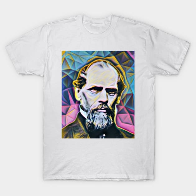 John A. Roebling Portrait | John A. Roebling Artwork 7 T-Shirt by JustLit